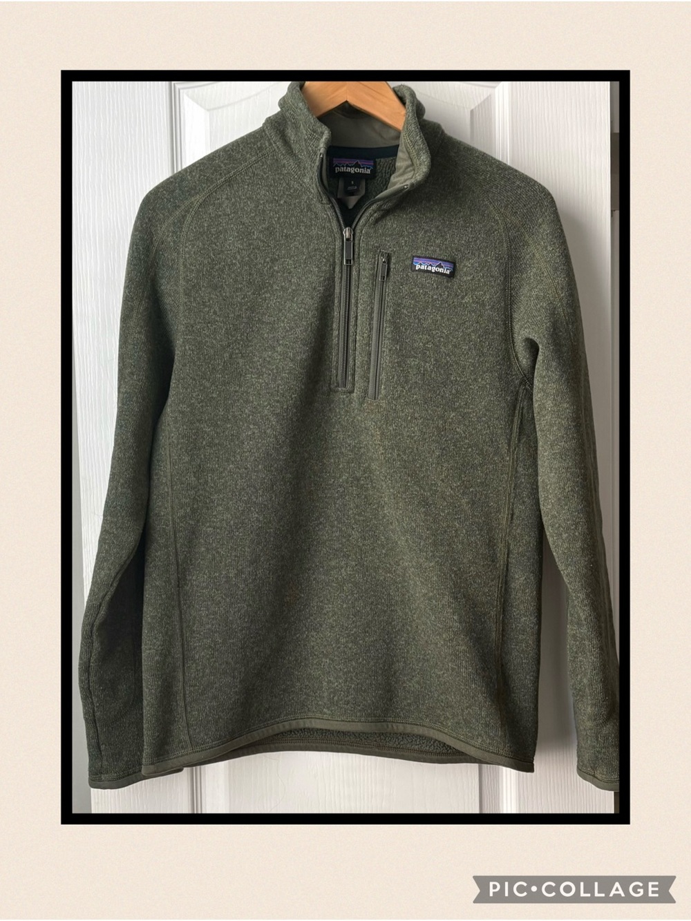 Patagonia Men's Half-Zip Fleece Pullover - Olive